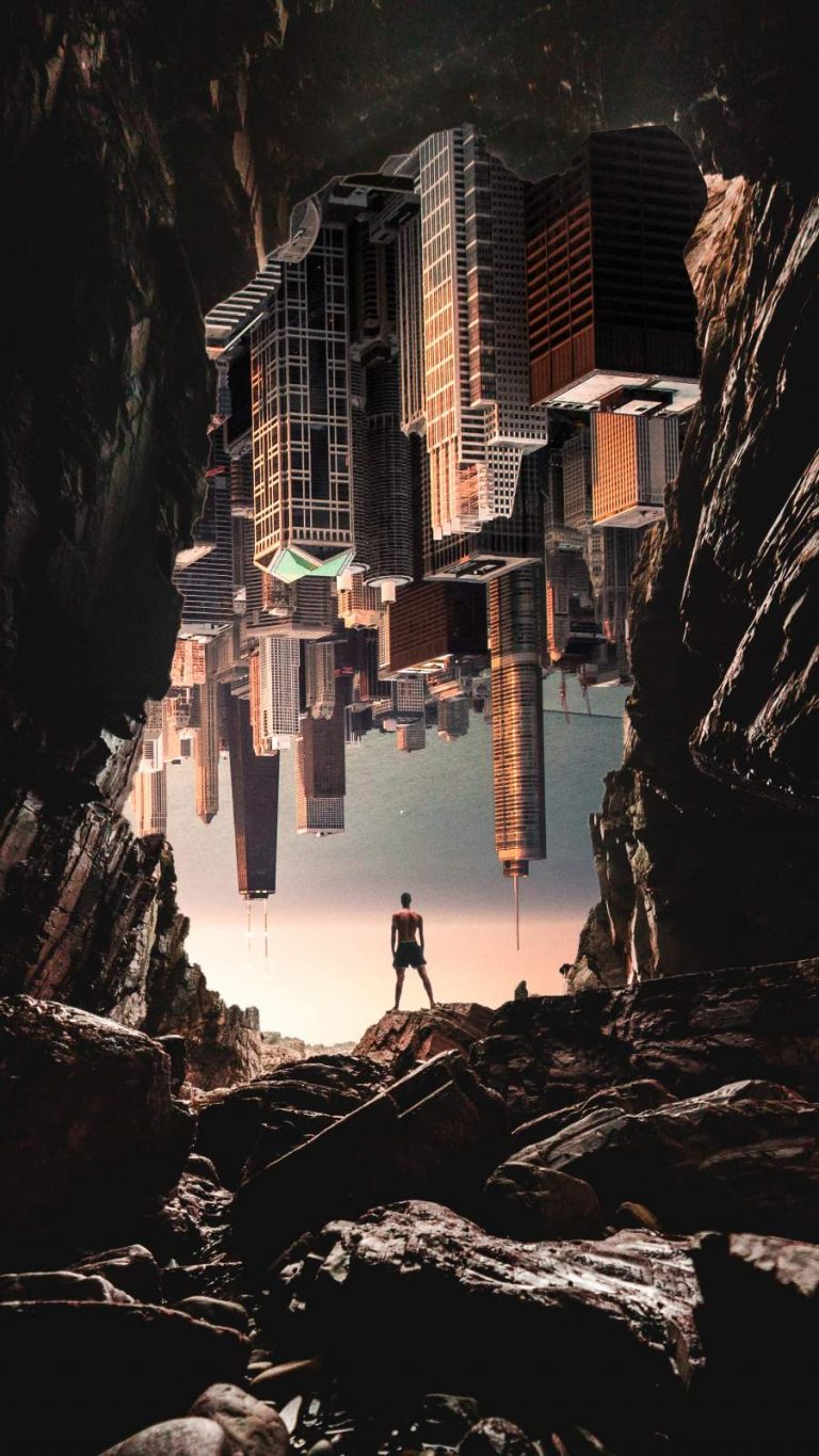 City Upside Down iPhone Wallpaper iPhone Wallpapers