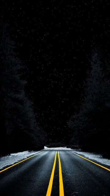 Dark Road iPhone Wallpaper