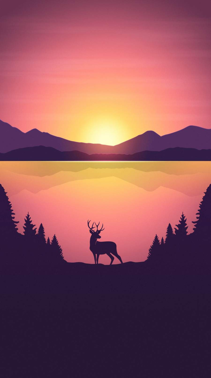 Deers Delight iPhone Wallpaper