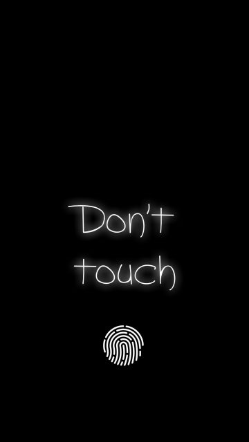 Dont Touch iPhone Wallpaper