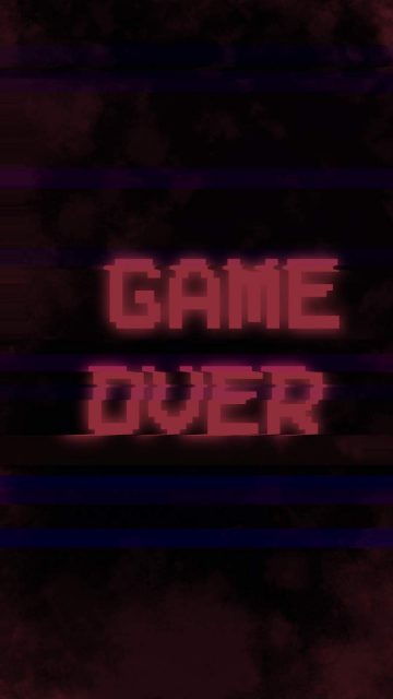 Game Over iPhone Wallpaper