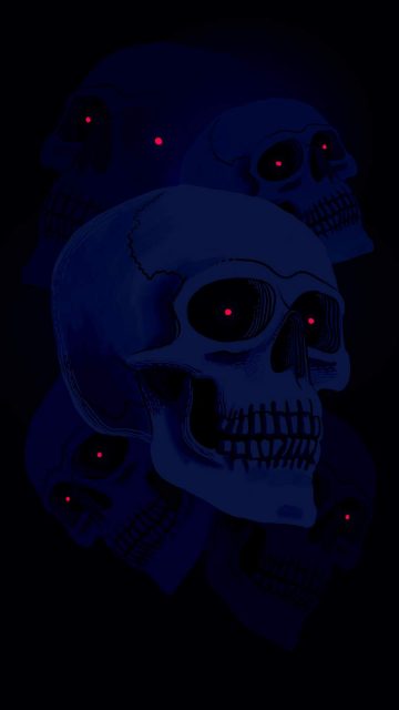 Ghost Skull iPhone Wallpaper