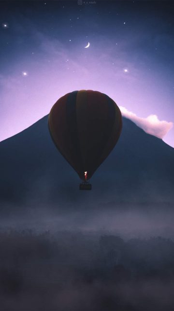 Hot Air Balloon iPhone Wallpaper