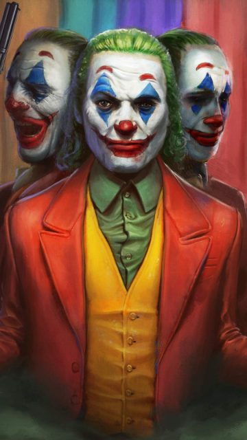 Joker Faces iPhone Wallpaper