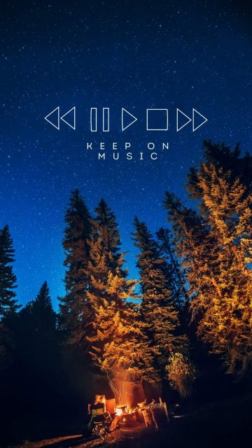 Keep On Music iPhone Wallpaper