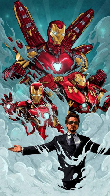 Legend Tony Stark Iron Man iPhone Wallpaper