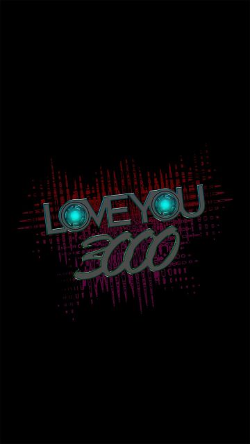 Love You 3000 iPhone Wallpaper