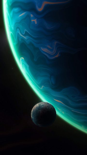 Moon Planet iPhone Wallpaper