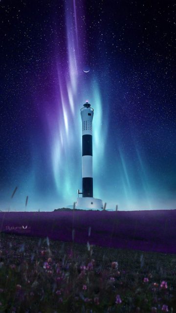 Nature Lighthouse iPhone Wallpaper