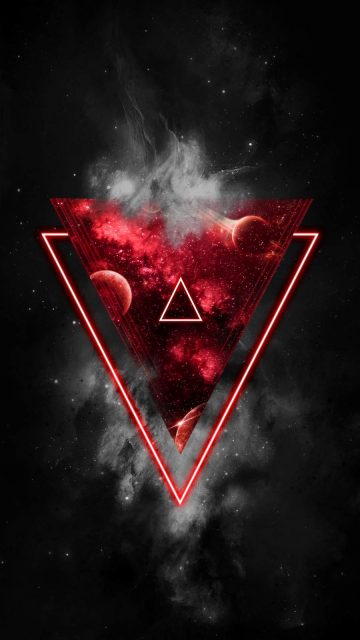 Red Triangle iPhone Wallpaper