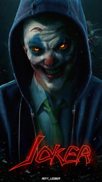 Scary Joker iPhone Wallpaper