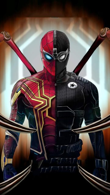 Spiderman Suit iPhone Wallpaper