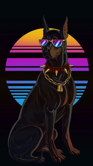 The Doberman iPhone Wallpaper