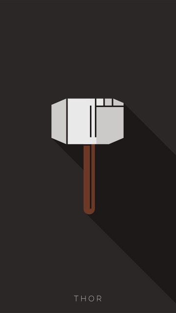 Thor Minimal iPhone Wallpaper