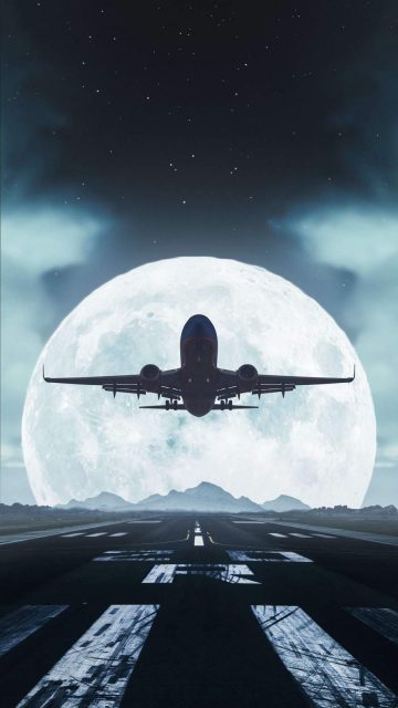 Airplane Take Off iPhone Wallpaper