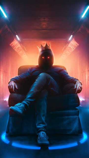 Anonymous King iPhone Wallpaper