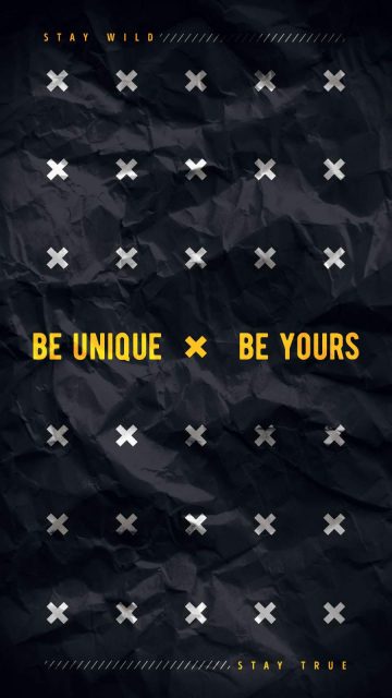 Be Unique Be Yours iPhone Wallpaper