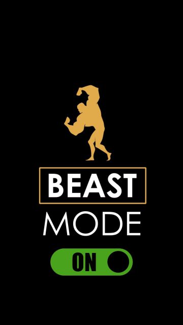 Beast Mode ON iPhone Wallpaper