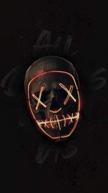 Black Skull iPhone Wallpaper