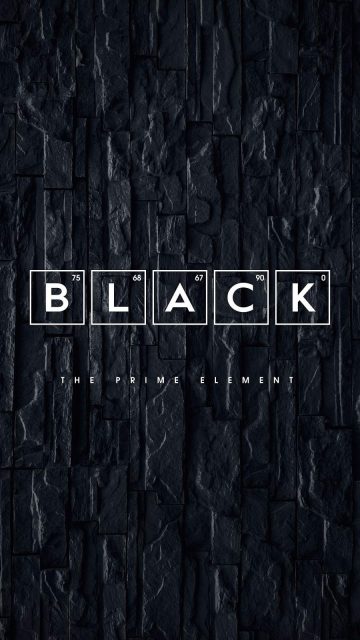 Black The Prime Element iPhone Wallpaper