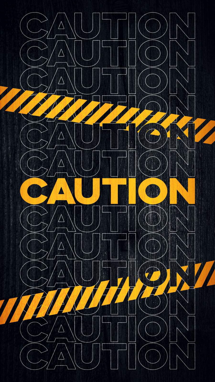 Caution iPhone Wallpaper
