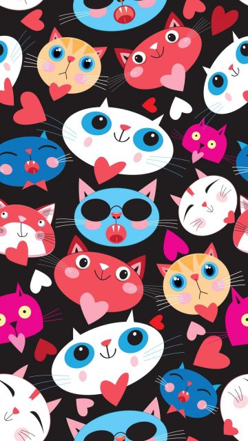 Cute Cats iPhone Wallpaper