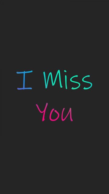 I Miss You iPhone Wallpaper