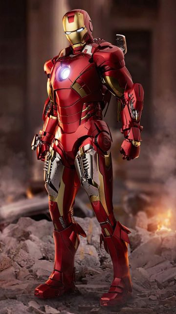 Iron Man Armor 4K iPhone Wallpaper