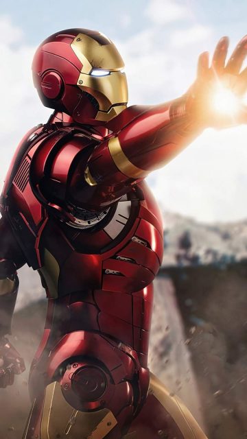 Iron Man Ready for Fight iPhone Wallpaper 1