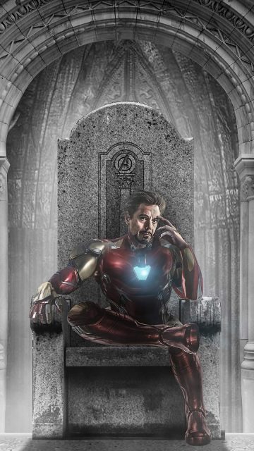 Iron Man Throne iPhone Wallpaper