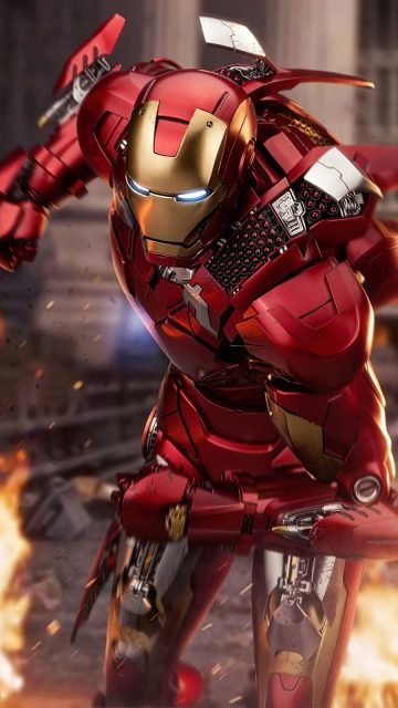 Iron Man Weapons 4K iPhone Wallpaper