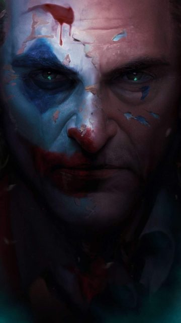 Joker Closeup Art iPhone Wallpaper