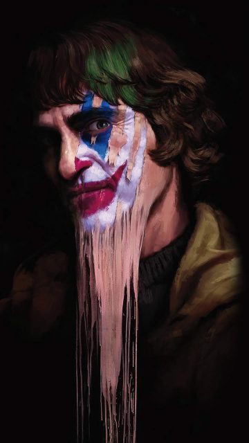 Joker Face Art iPhone Wallpaper