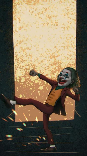 Joker Laughter iPhone Wallpaper