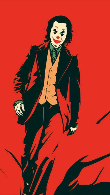 Joker Red iPhone Wallpaper