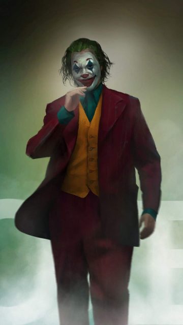 Joker Walking Art iPhone Wallpaper