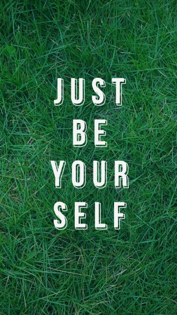 Just Be Your Self iPhone Wallpaper