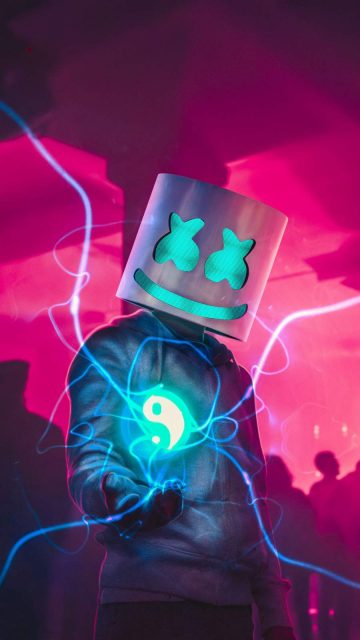 Marshmello Face iPhone Wallpaper