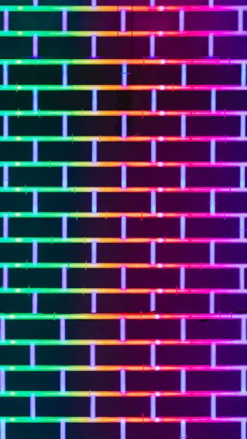 Neon Wall iPhone Wallpaper