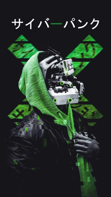 Robotic Face iPhone Wallpaper