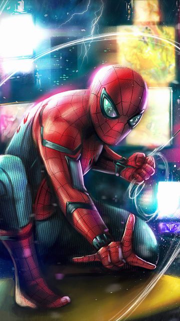 Spiderman Art 4k iPhone Wallpaper