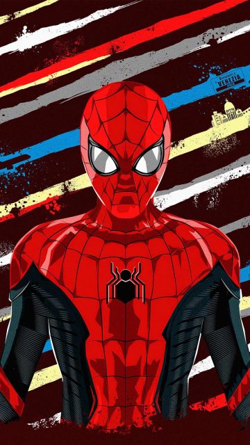 Spiderman Artwork iPhone Wallpaper