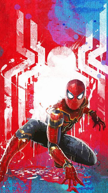Spiderman Paint Art iPhone Wallpaper
