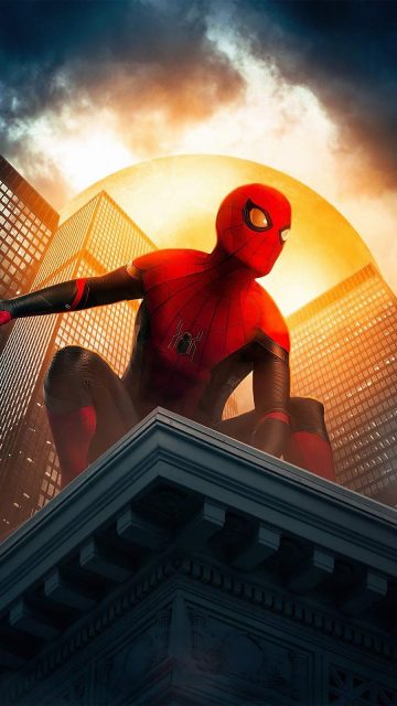 Spiderman in New York iPhone Wallpaper