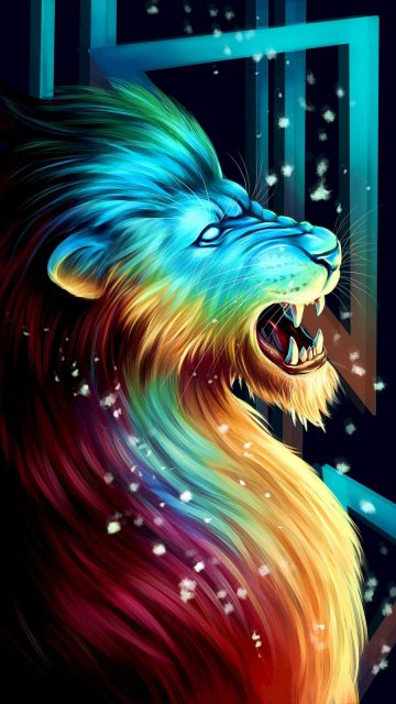 The Lion iPhone Wallpaper