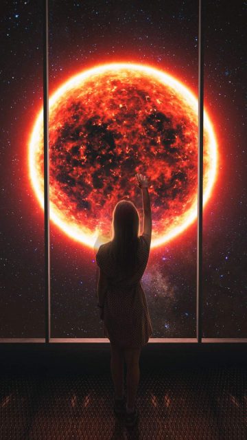 Touch the Sun iPhone Wallpaper