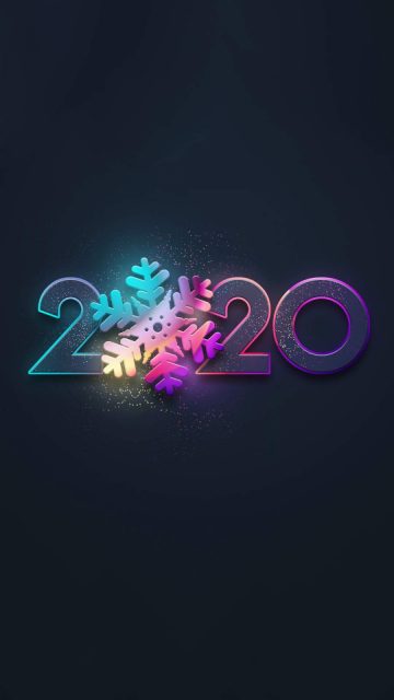 2020 New Year iPhone Wallpaper