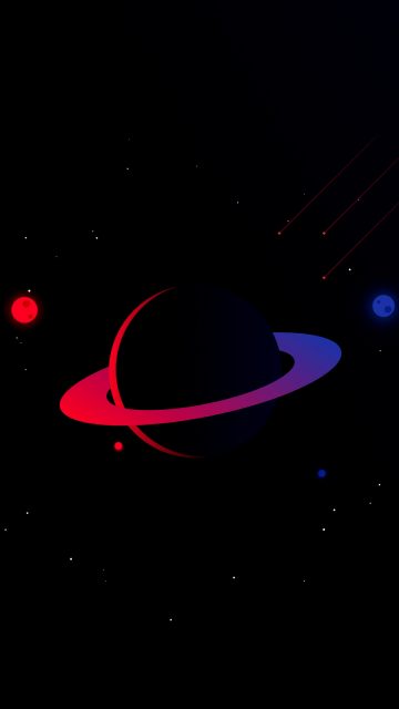 Amoled Space iPhone Wallpaper