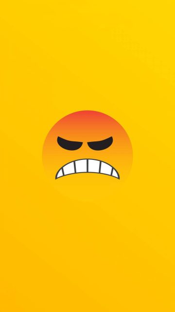 Angry Emoji iPhone Wallpaper