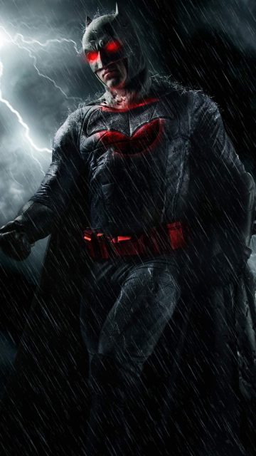 Batman Red Eyes iPhone Wallpaper